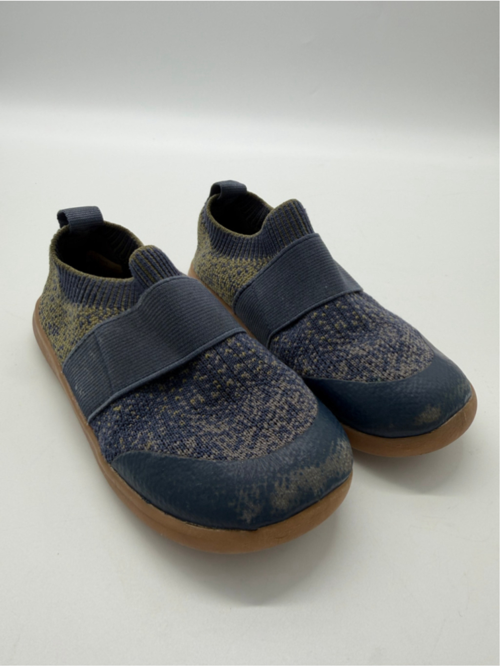 Livie & Luca Lynx Toddler Sneakers Size 9 Blue Knit Slip-On Shoes - Picture 1 of 6